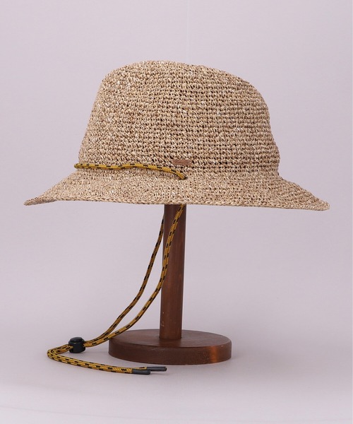 CA4LA(カシラ)の「HAND KNITTED PAPER CODE HAT(ハット・メンズ・ブラック/ナチュラル・ONESIZE)」の4枚目の写真