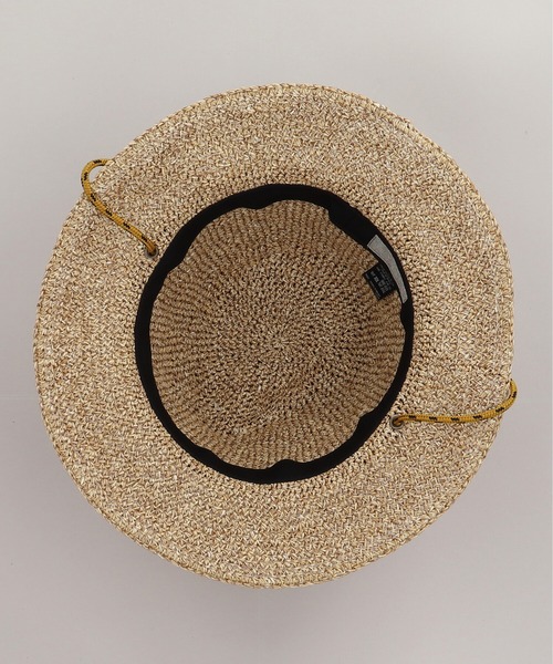 CA4LA(カシラ)の「HAND KNITTED PAPER CODE HAT(ハット・メンズ・ブラック/ナチュラル・ONESIZE)」の6枚目の写真