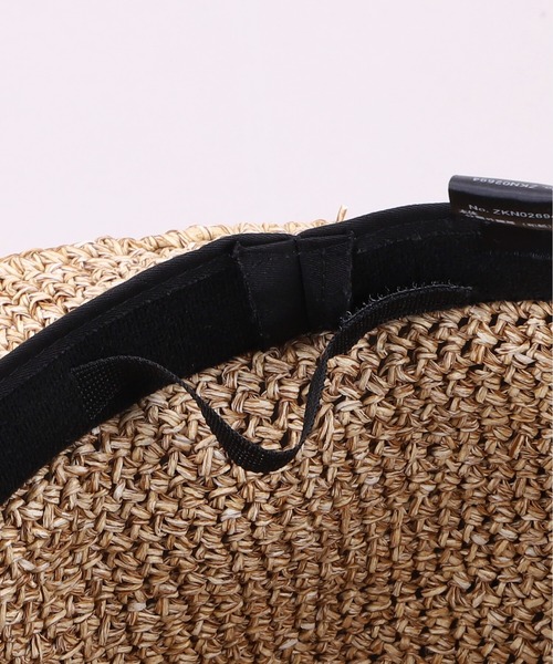 CA4LA(カシラ)の「HAND KNITTED PAPER CODE HAT(ハット・メンズ・ブラック/ナチュラル・ONESIZE)」の7枚目の写真