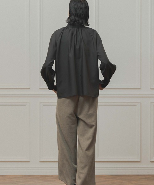 WHYTO.（ホワイト）の「「WHYTO. / ホワイト」check pattern bou tie blouse（シャツ/ブラウス・レディース・オフホワイト/ブラック・36/38）」の9枚目の写真