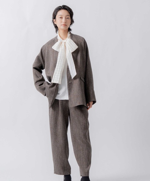 WHYTO.（ホワイト）の「「WHYTO. / ホワイト」check pattern bou tie blouse（シャツ/ブラウス・レディース・オフホワイト/ブラック・36/38）」の18枚目の写真