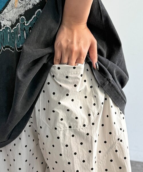 CPCM(シーピーシーエム)の「裾フリルドットパンツ(その他パンツ・レディース・グレー/ブラック/ホワイト・FREE)」の16枚目の写真