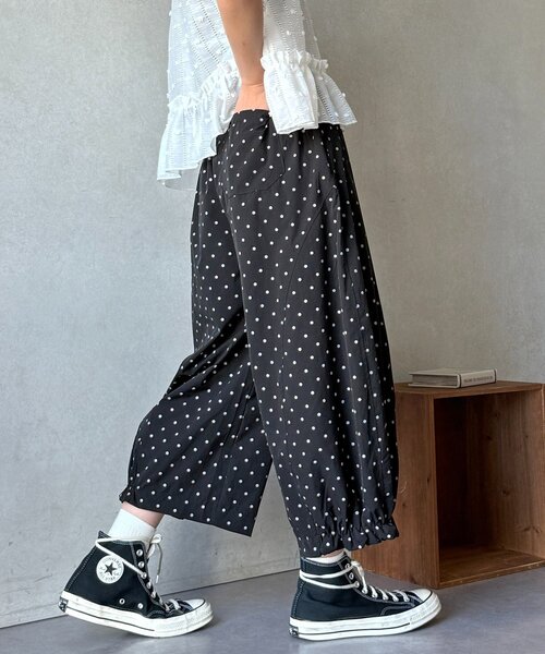 CPCM(シーピーシーエム)の「裾フリルドットパンツ(その他パンツ・レディース・グレー/ブラック/ホワイト・FREE)」の22枚目の写真