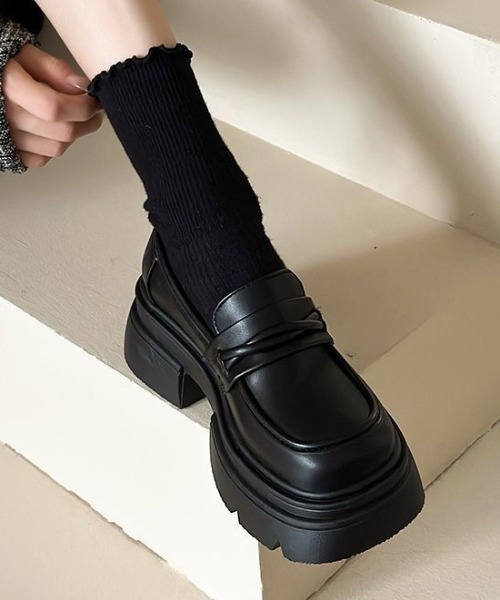 HAILY(ヘイリー)の「チャンキーヒールローファー(ローファー・レディース・ブラック系その他/ブラック・23.5cm/23.0cm/24.5cm/24.0cm)」の10枚目の写真