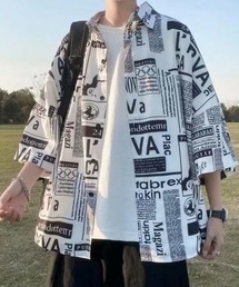 Typography Open Shirt タイポグラフィオープンシャツ