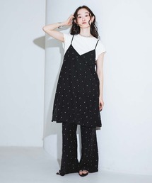 LAKOLE | <接触冷感>ドット刺繍ミニキャミワンピース / 849469(ワンピース)