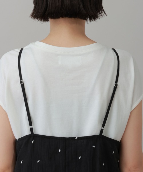 LAKOLE(ラコレ)の「<接触冷感>ドット刺繍ミニキャミワンピース / 849469(ワンピース・レディース・ブルー/アイボリー/ブラック・FREE)」の16枚目の写真