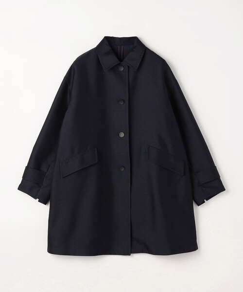 K.T KIYOKO TAKASE(キヨコタカセ)の「〔 Sサイズ 〕 シルクチェック コンバーチブルステンカラーコート(ステンカラーコート・レディース・グレイッシュベージュ・5号)」の10枚目の写真