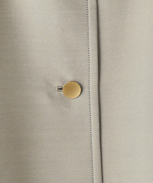 K.T KIYOKO TAKASE(キヨコタカセ)の「〔 Sサイズ 〕 シルクチェック コンバーチブルステンカラーコート(ステンカラーコート・レディース・グレイッシュベージュ・5号)」の8枚目の写真