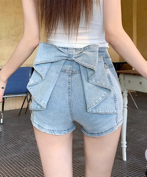 AVYL(アヴィル)の「バックリボンハイウエストショートパンツ(その他パンツ・レディース・サックスブルー・L/M/S)」の11枚目の写真