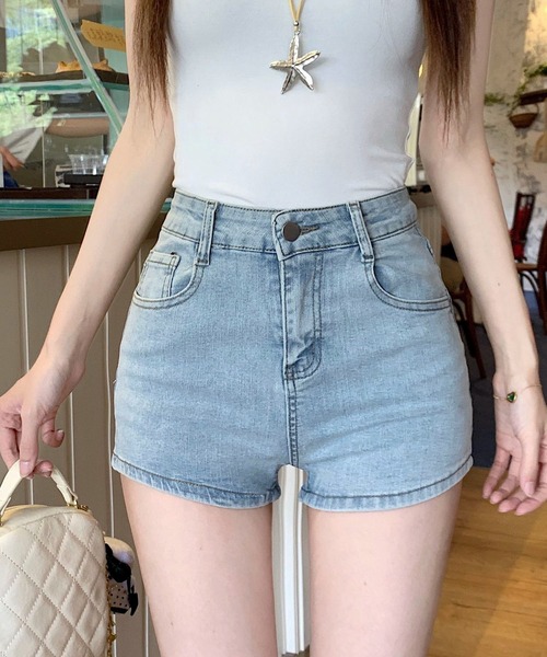 AVYL(アヴィル)の「バックリボンハイウエストショートパンツ(その他パンツ・レディース・サックスブルー・L/M/S)」の9枚目の写真