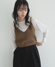 リブニットキャミソール