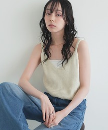 リブニットキャミソール
