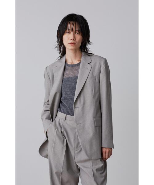 YLEVE(イレーヴ)の「YLEVE / WOOL CHAMBRAY JACKET(テーラードジャケット・レディース・グレー・0/2/1)」の1枚目の写真