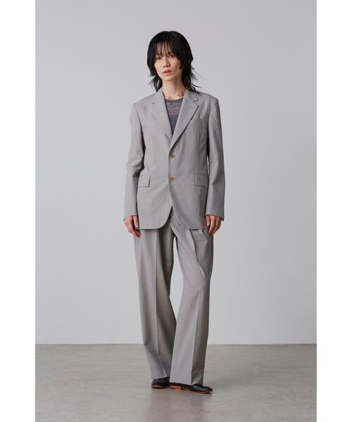YLEVE(イレーヴ)の「YLEVE / WOOL CHAMBRAY JACKET(テーラードジャケット・レディース・グレー・0/2/1)」の2枚目の写真