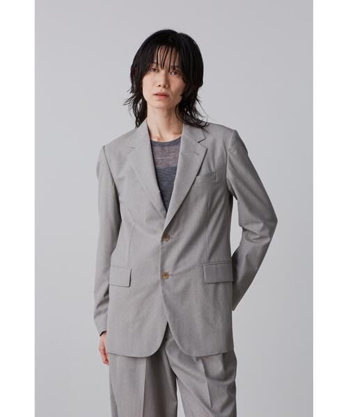 YLEVE(イレーヴ)の「YLEVE / WOOL CHAMBRAY JACKET(テーラードジャケット・レディース・グレー・0/2/1)」の3枚目の写真