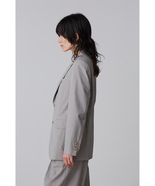 YLEVE(イレーヴ)の「YLEVE / WOOL CHAMBRAY JACKET(テーラードジャケット・レディース・グレー・0/2/1)」の4枚目の写真