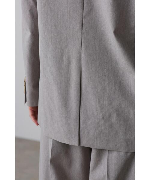 YLEVE(イレーヴ)の「YLEVE / WOOL CHAMBRAY JACKET(テーラードジャケット・レディース・グレー・0/2/1)」の7枚目の写真
