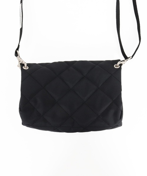 GLIMCLAP（グリムクラップ）の「mko13732-Diamond-Quilted Mini Multi-Pocket Bag フラップミニバッグ(211-029-gla-cg)（ショルダーバッグ・メンズ・ブラック・FREE）」の20枚目の写真