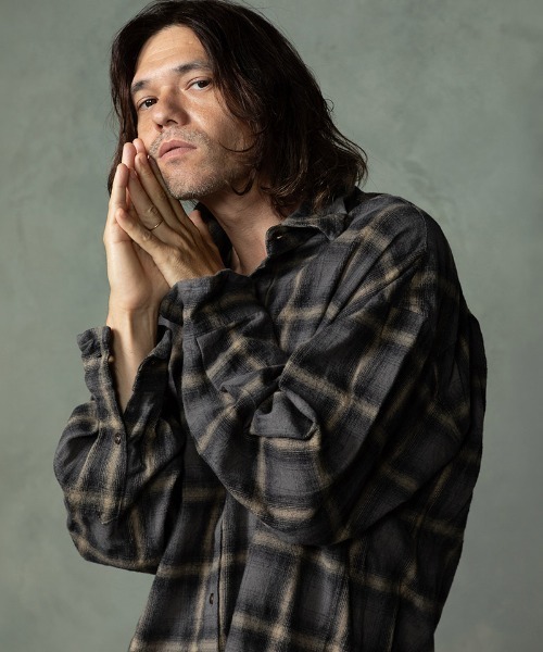 EGO TRIPPING（エゴトリッピング）の「ms6586-HAZE FLANNEL SHIRTS フランネルシャツ(616750)（シャツ/ブラウス・メンズ・チャコール/サックスブルー/ピンク・46/48）」の21枚目の写真