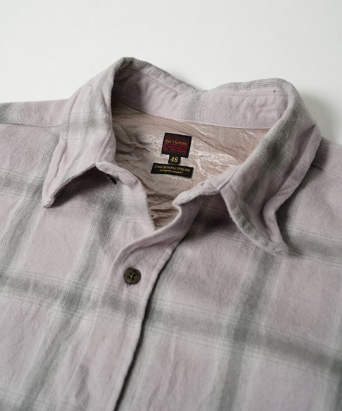EGO TRIPPING（エゴトリッピング）の「ms6586-HAZE FLANNEL SHIRTS フランネルシャツ(616750)（シャツ/ブラウス・メンズ・チャコール/サックスブルー/ピンク・46/48）」の17枚目の写真