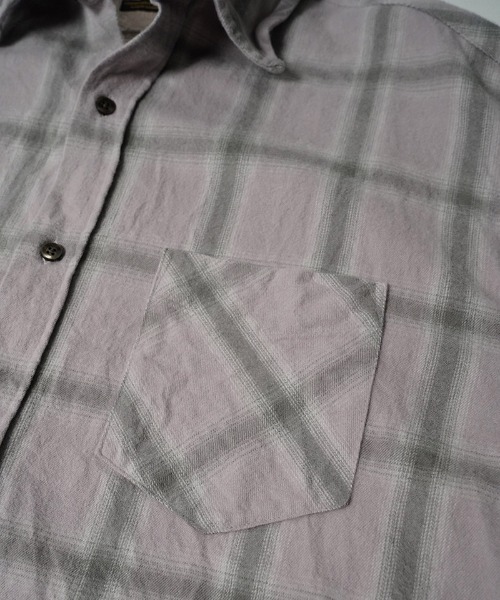EGO TRIPPING（エゴトリッピング）の「ms6586-HAZE FLANNEL SHIRTS フランネルシャツ(616750)（シャツ/ブラウス・メンズ・チャコール/サックスブルー/ピンク・46/48）」の18枚目の写真