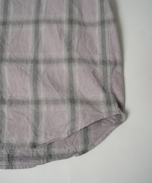 EGO TRIPPING（エゴトリッピング）の「ms6586-HAZE FLANNEL SHIRTS フランネルシャツ(616750)（シャツ/ブラウス・メンズ・チャコール/サックスブルー/ピンク・46/48）」の8枚目の写真