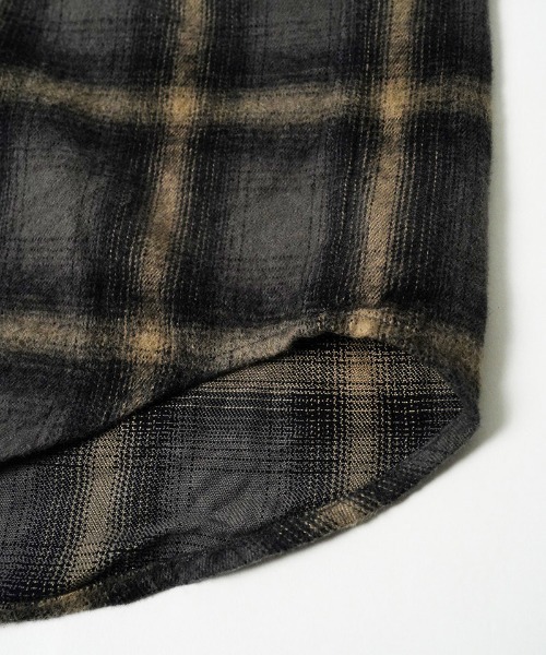 EGO TRIPPING（エゴトリッピング）の「ms6586-HAZE FLANNEL SHIRTS フランネルシャツ(616750)（シャツ/ブラウス・メンズ・チャコール/サックスブルー/ピンク・46/48）」の6枚目の写真