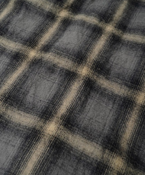 EGO TRIPPING（エゴトリッピング）の「ms6586-HAZE FLANNEL SHIRTS フランネルシャツ(616750)（シャツ/ブラウス・メンズ・チャコール/サックスブルー/ピンク・46/48）」の7枚目の写真