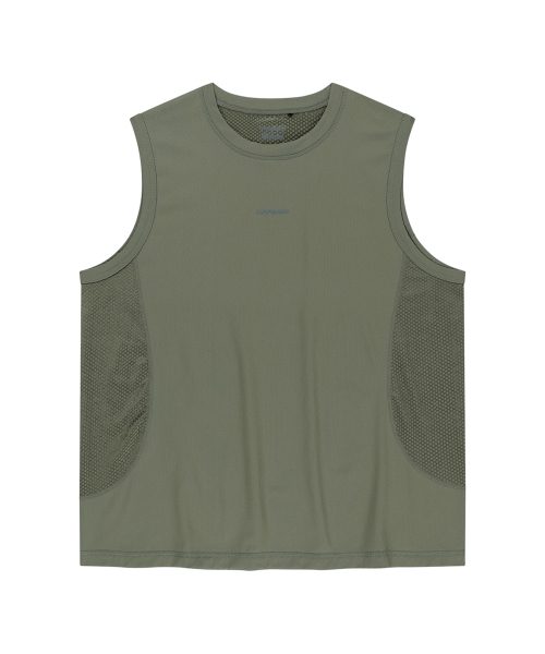 OFFGRID(オフグリッド)の「ベントラオクタスリーブレス-カーキ(Tシャツ/カットソー・メンズ・その他・SMALL/MEDIUM/LARGE/X-LARGE)」の1枚目の写真