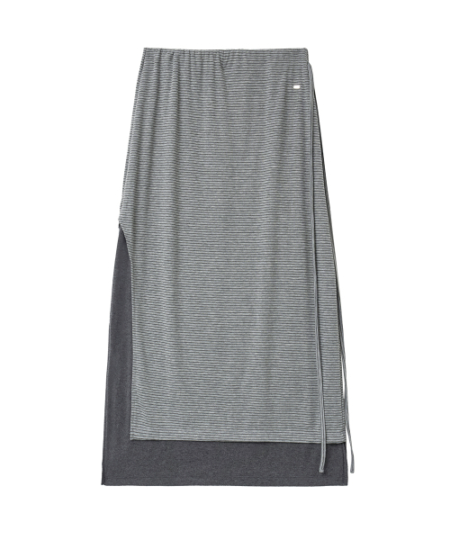 RENSE(レンセ)の「Striped Layered Long Skirt Gray(スカート・レディース・その他・OS)」の3枚目の写真