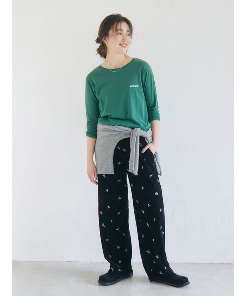 Ungrid（アングリッド）の「シアーベロアラフパンツ（その他パンツ・レディース・ブラウン/ブラック/オレンジ・FREE）」の9枚目の写真