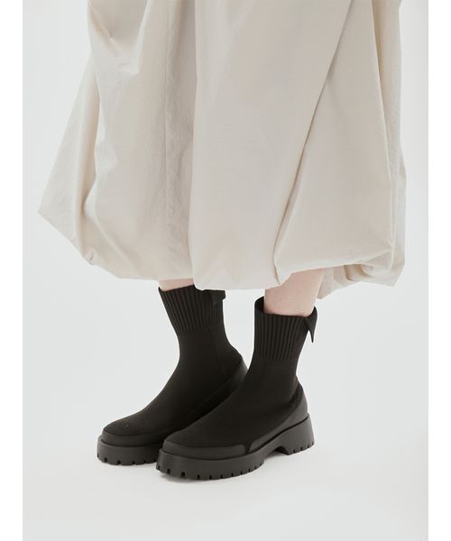 emmi(エミ)の「ecoニットブーツ(ブーツ・レディース・ブラック・23.5/23/24/22.5/24.5/25)」の9枚目の写真