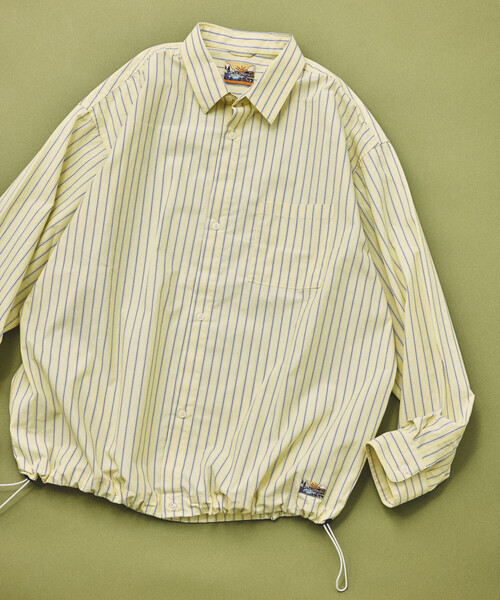 FREAK'S STORE(フリークスストア)の「FREAK'S STORE for BEACH & FES タイプライター スピンドル レギュラーカラーシャツ(シャツ/ブラウス・メンズ・ベージュ/イエロー/ブラウン/サックスブルー/ブルー/その他9・LARGE/MEDIUM/SMALL)」の5枚目の写真