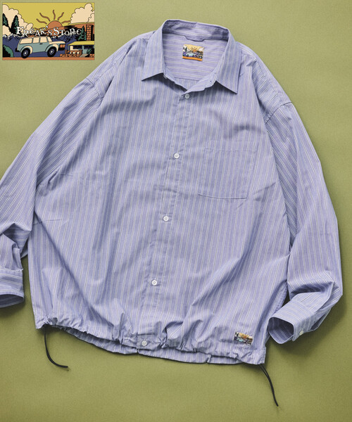 FREAK'S STORE(フリークスストア)の「FREAK'S STORE for BEACH & FES タイプライター スピンドル レギュラーカラーシャツ(シャツ/ブラウス・メンズ・ベージュ/イエロー/ブラウン/サックスブルー/ブルー/その他9・LARGE/MEDIUM/SMALL)」の8枚目の写真