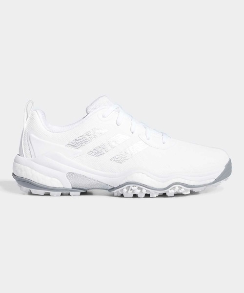 adidas(アディダス)の「コードカオス 25【adidas Golf/アディダスゴルフ】(スニーカー・メンズ・ホワイト×シルバー・24.5cm/25.5cm/26.5cm/27.5cm/28.5cm/29.5cm/30.0cm/25.0cm/26.0cm/27.0cm/28.0cm/29.0cm)」の1枚目の写真