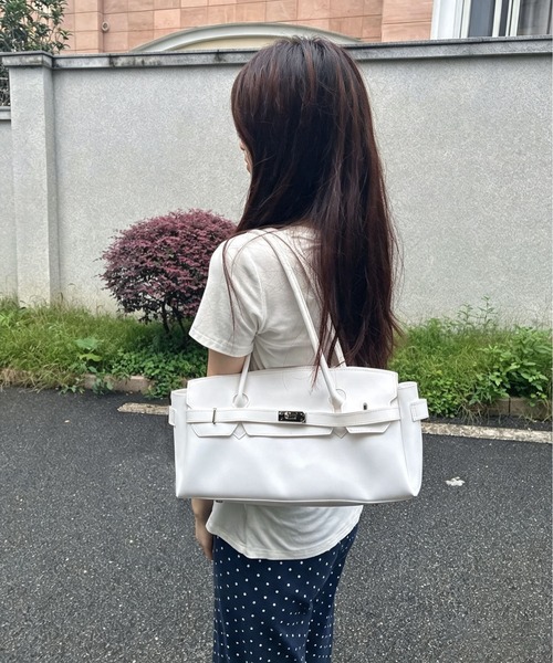 LA VORAGINE（ラ ヴォラジネ）の「ジェリーハンドバッグ（ハンドバッグ・レディース・PINK/White/グリーン/ブルー/BROWN・FREE）」の2枚目の写真