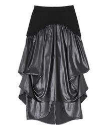 UN3D. | GLOSSY TUCK DRAPE SK(スカート)