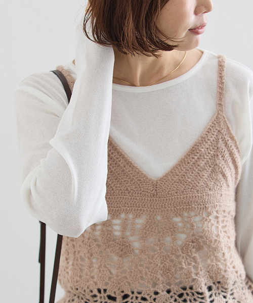 journal standard L'essage(ジャーナルスタンダードレサージュ)の「ドライリブロングスリーブプルオーバー(Tシャツ/カットソー・レディース・ブラック/ホワイト・FREE)」の14枚目の写真