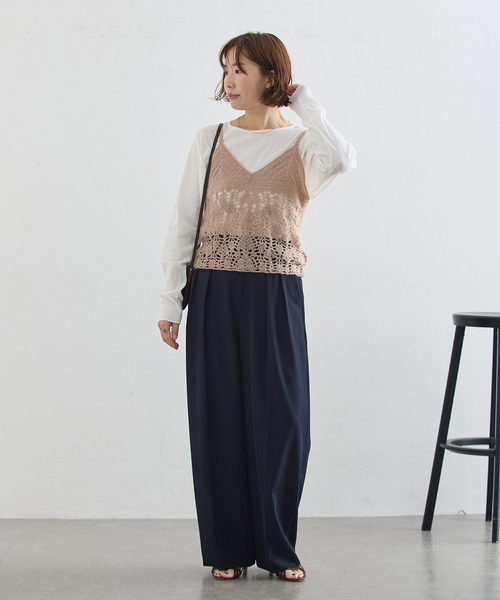 journal standard L'essage(ジャーナルスタンダードレサージュ)の「ドライリブロングスリーブプルオーバー(Tシャツ/カットソー・レディース・ブラック/ホワイト・FREE)」の15枚目の写真
