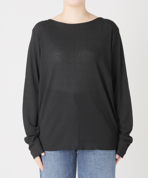 journal standard L'essage(ジャーナルスタンダードレサージュ)の「ドライリブロングスリーブプルオーバー(Tシャツ/カットソー・レディース・ブラック/ホワイト・FREE)」の17枚目の写真