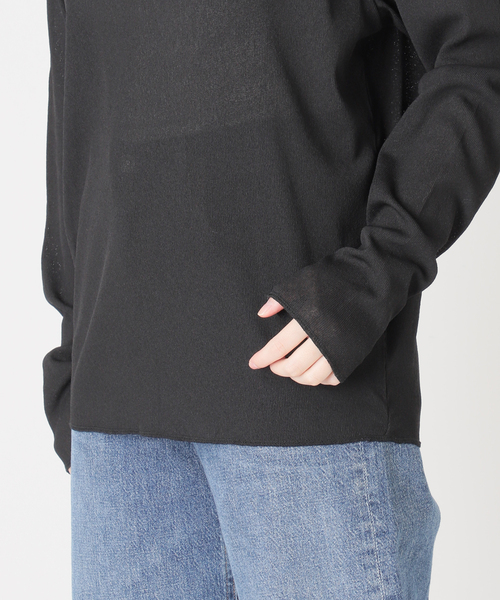 journal standard L'essage(ジャーナルスタンダードレサージュ)の「ドライリブロングスリーブプルオーバー(Tシャツ/カットソー・レディース・ブラック/ホワイト・FREE)」の20枚目の写真