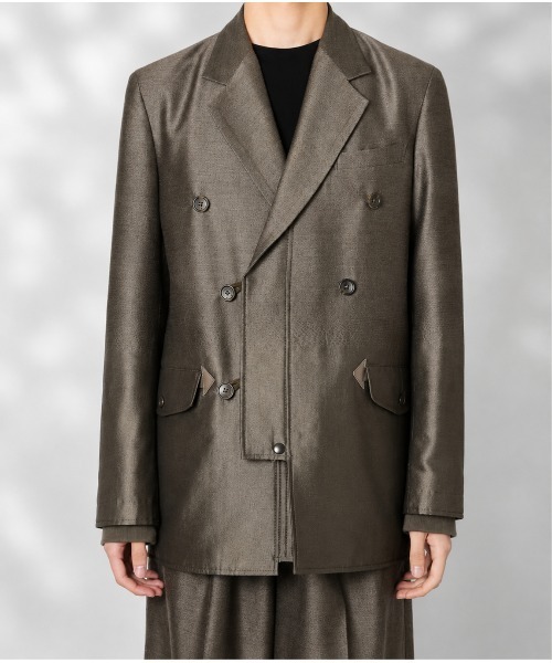 TAAKK（ターク）の「【TAAKK/ターク】TA26AW-JK004 TAILORED N-3B JACKET（テーラードジャケット・メンズ・ブラック/ブラウン・2）」の7枚目の写真