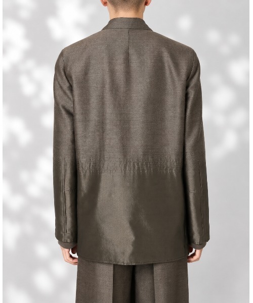 TAAKK（ターク）の「【TAAKK/ターク】TA26AW-JK004 TAILORED N-3B JACKET（テーラードジャケット・メンズ・ブラック/ブラウン・2）」の9枚目の写真