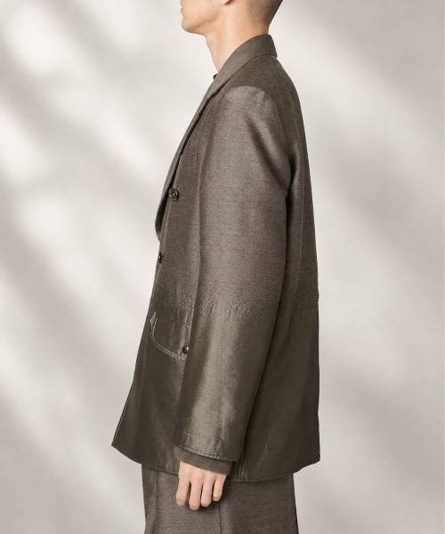 TAAKK（ターク）の「【TAAKK/ターク】TA26AW-JK004 TAILORED N-3B JACKET（テーラードジャケット・メンズ・ブラック/ブラウン・2）」の8枚目の写真