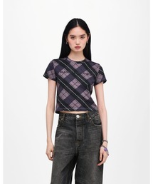 MARC JACOBS（マークジェイコブス）の「RUNWAY PLAID LOGO BABY TEE/プレイド ロゴ ベイビー ティー（Tシャツ/カットソー）」