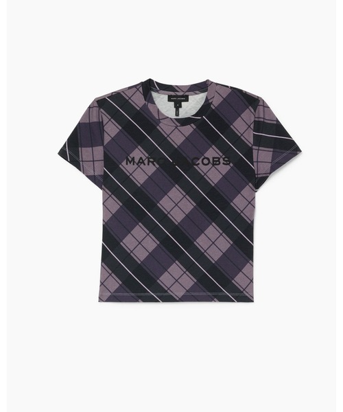 MARC JACOBS（マークジェイコブス）の「RUNWAY PLAID LOGO BABY TEE/プレイド ロゴ ベイビー ティー（Tシャツ/カットソー・レディース・パープル系その他・L/M/S/XS）」の2枚目の写真