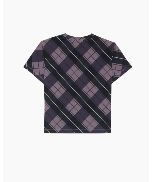MARC JACOBS（マークジェイコブス）の「RUNWAY PLAID LOGO BABY TEE/プレイド ロゴ ベイビー ティー（Tシャツ/カットソー・レディース・パープル系その他・L/M/S/XS）」の5枚目の写真