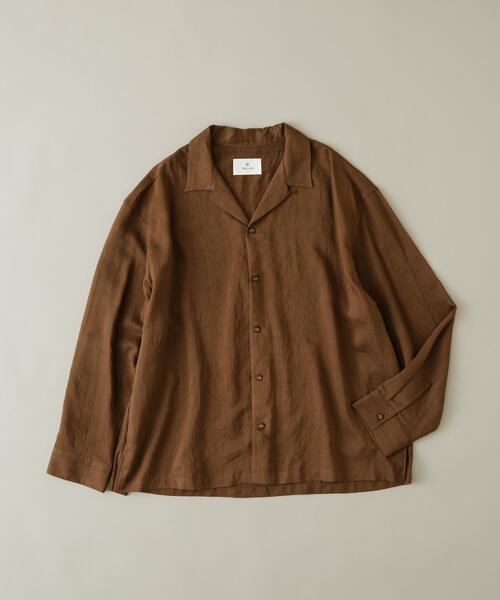 URBAN RESEARCH Sonny Label(アーバンリサーチサニーレーベル)の「レーヨン混ストライプオープンカラーシャツ(シャツ/ブラウス・メンズ・ブルー/グレー/ブラウン系その他・MEDIUM/LARGE)」の2枚目の写真