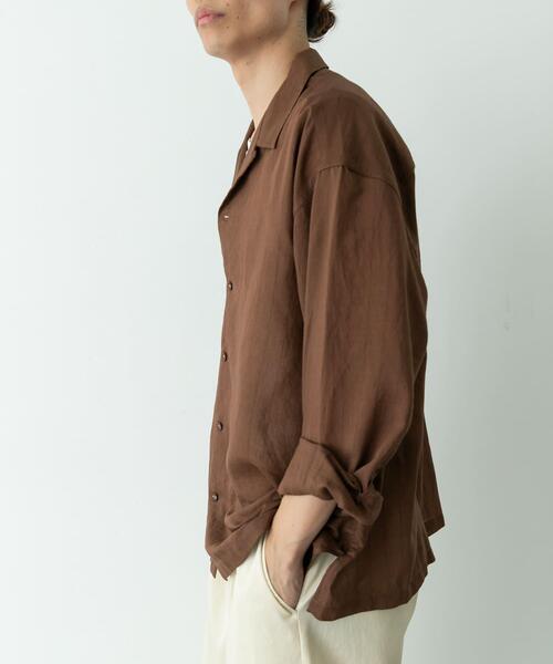 URBAN RESEARCH Sonny Label(アーバンリサーチサニーレーベル)の「レーヨン混ストライプオープンカラーシャツ(シャツ/ブラウス・メンズ・ブルー/グレー/ブラウン系その他・MEDIUM/LARGE)」の21枚目の写真
